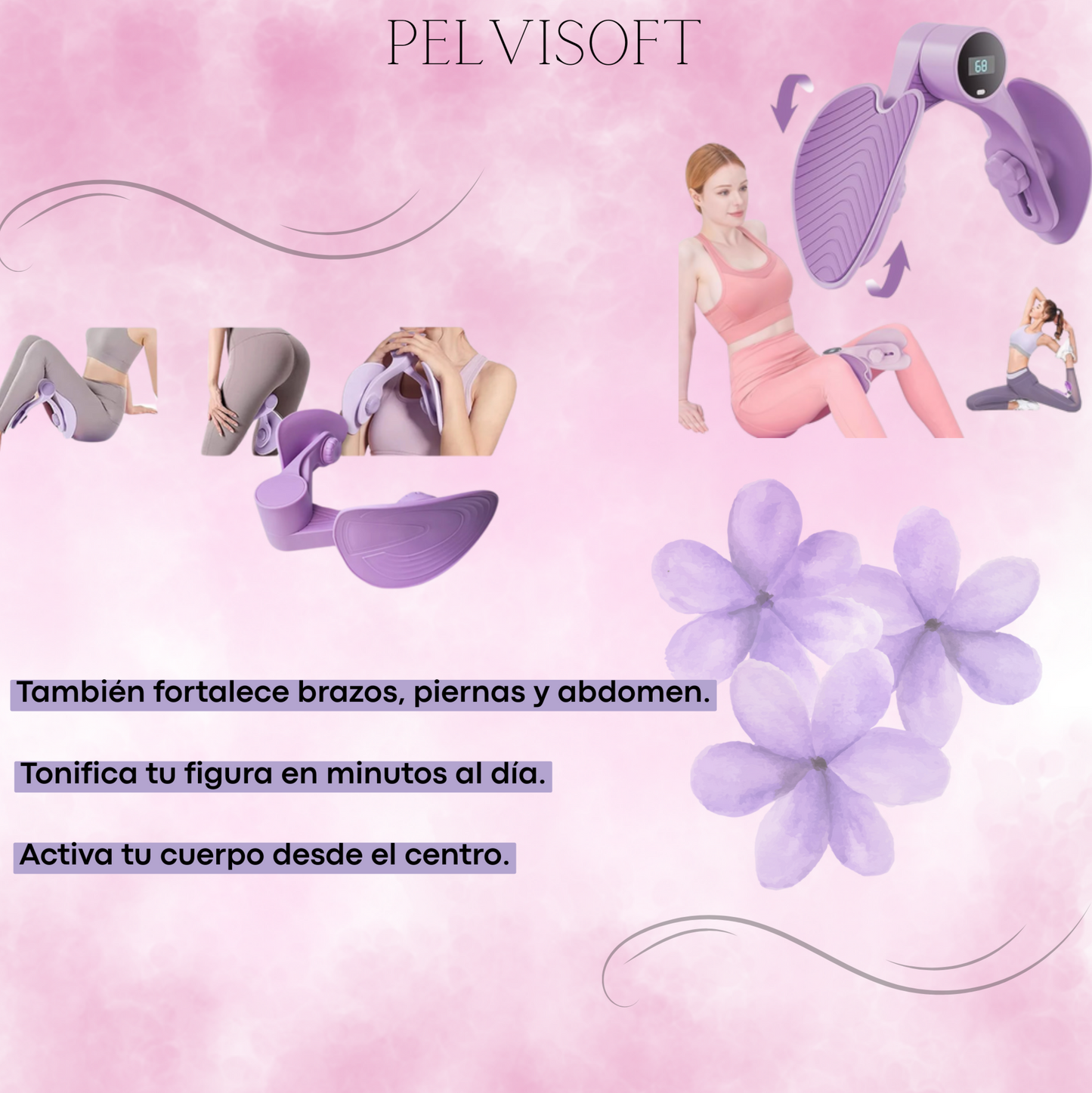 PELVISOFT® EJERCITADOR DEL SUELO PÉLVICO + EBOOK GRATIS"5 MINUTOS AL DÍA PARA CUIDAR TU CENTRO FEMENINO"