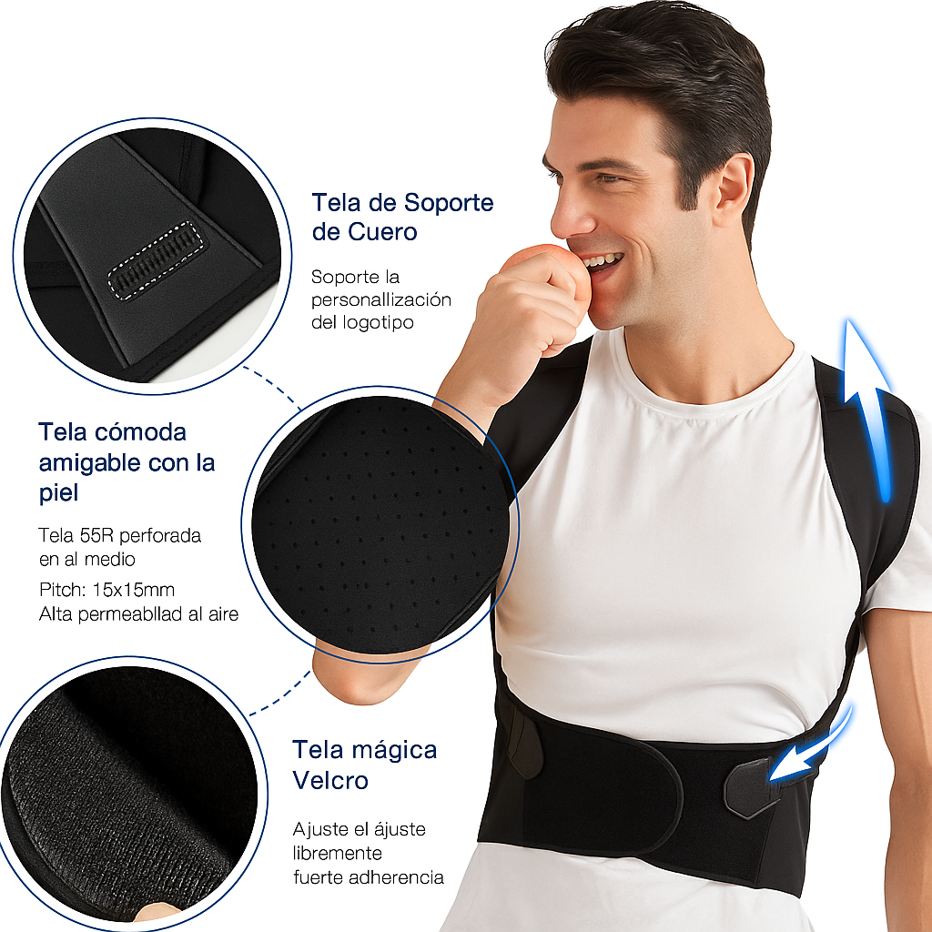 PosturePro - Corrector de postura de espalda unisex, enderezador de hombro, soporte de espalda completa ajustable, alivio del dolor de espalda alta y baja + envío gratis 🎁
