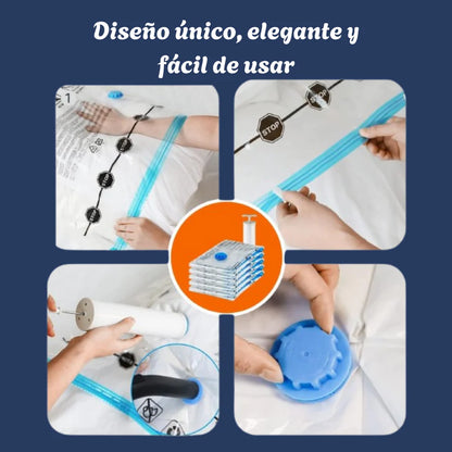 Maxispace® - Paquete de 5 bolsas ahorradoras de espacio + bomba de mano + envío gratis 🎁