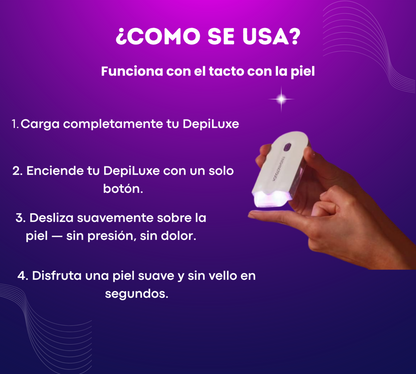 Depiladora DepiLuxe® Quita el vello de raíz y cuida tu piel + Envío  gratis 🎁