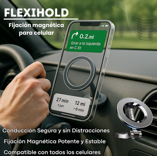 FLEXIHOLD® SOPORTE  MAGNETICO DE CELULAR PARA CARRO + ENVÍO GRATIS🎁