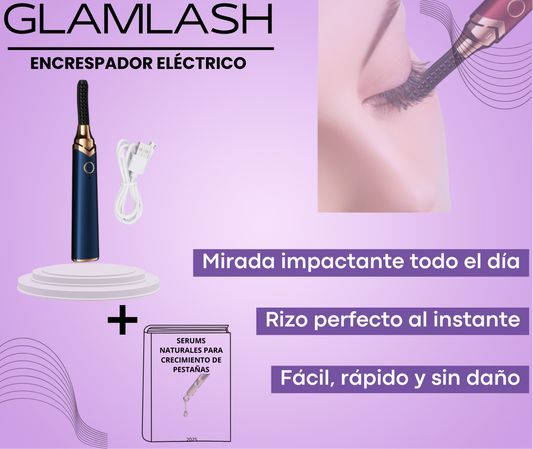 ENCRESPADOR ELECTRICO GLAMLASH® + EBOOK"SERUMS NATURALES PARA EL CRECIMIENTO DE PESTAÑAS"