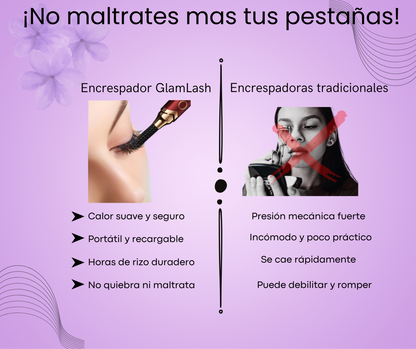 ENCRESPADOR ELECTRICO GLAMLASH® + EBOOK"SERUMS NATURALES PARA EL CRECIMIENTO DE PESTAÑAS"